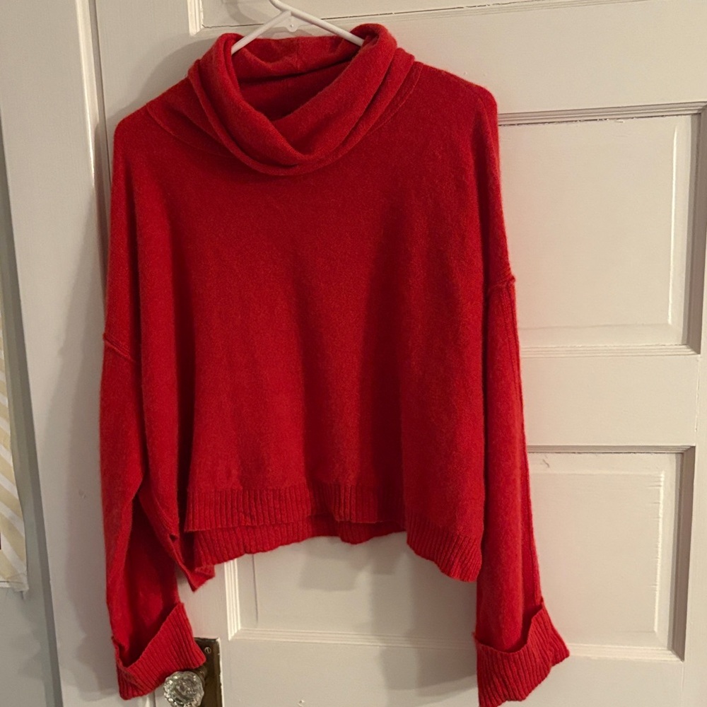 Free People 100% Cashmere Cowl neck Sweater - Picture 2 of 8